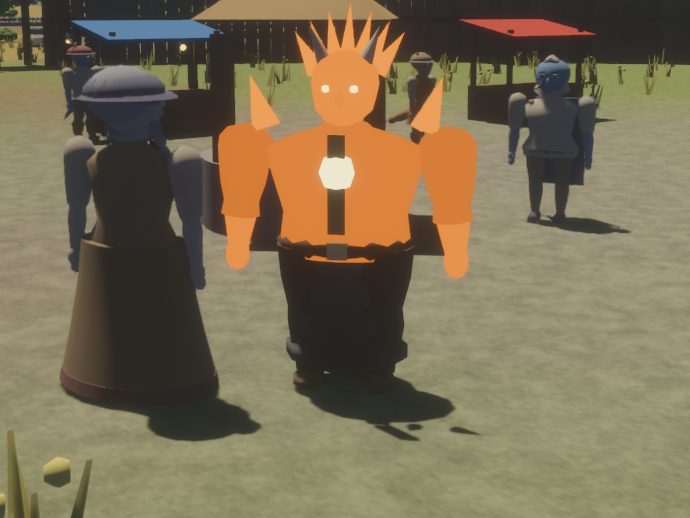 An ifrit, a horned giant of flame