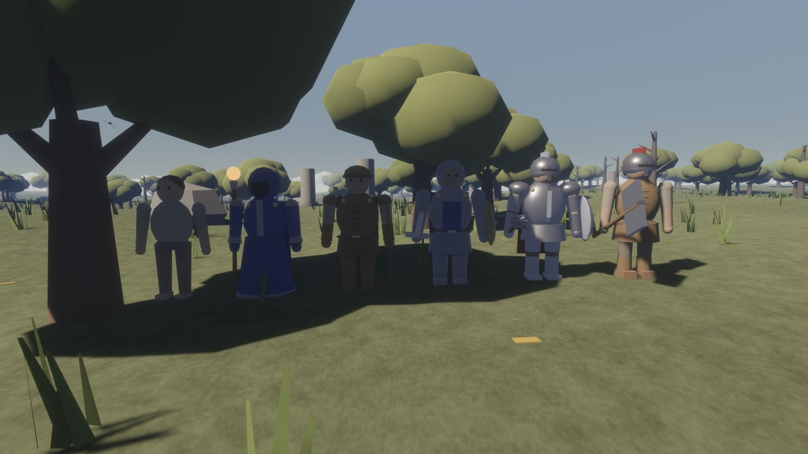 Heroes of every realm in their armour